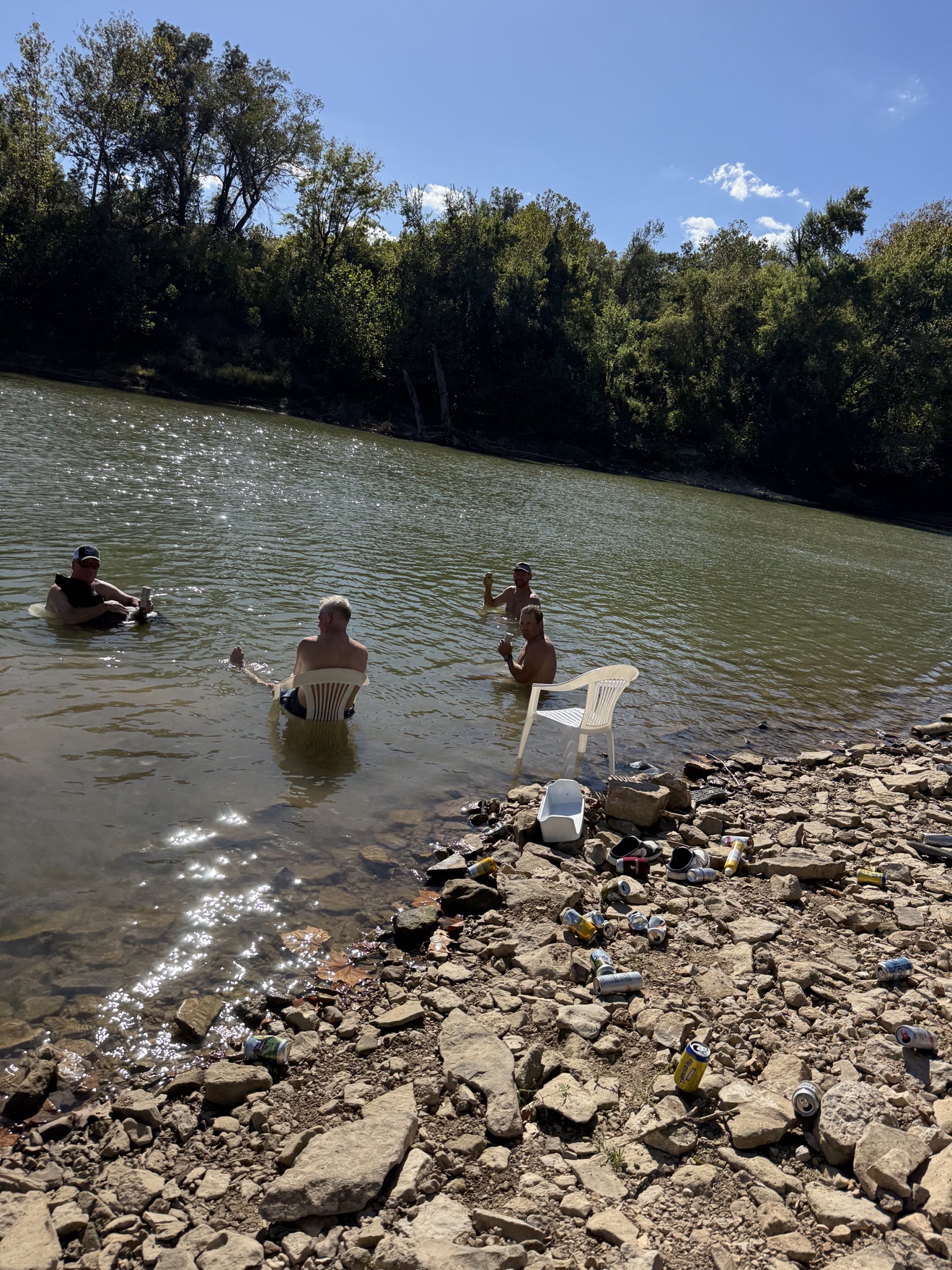 Hanging out in the river